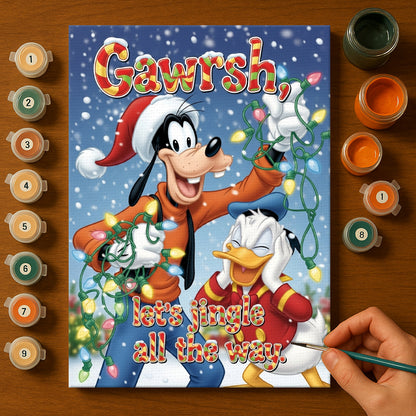 Colorful Christmas Joy #118 | Paint by Numbers Kit EasyArtJoy