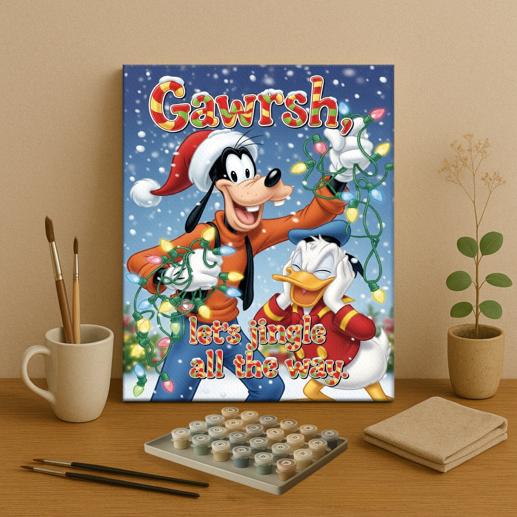 Colorful Christmas Joy #118 | Paint by Numbers Kit EasyArtJoy