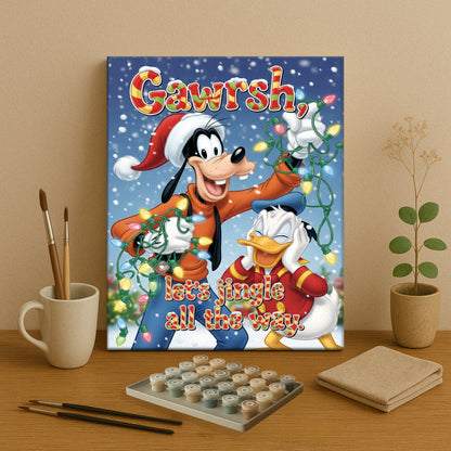 Colorful Christmas Joy #118 | Paint by Numbers Kit EasyArtJoy