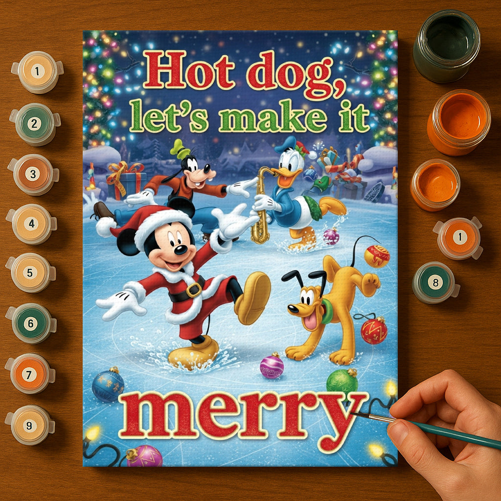 Colorful Christmas Joy #121 | Paint by Numbers Kit EasyArtJoy