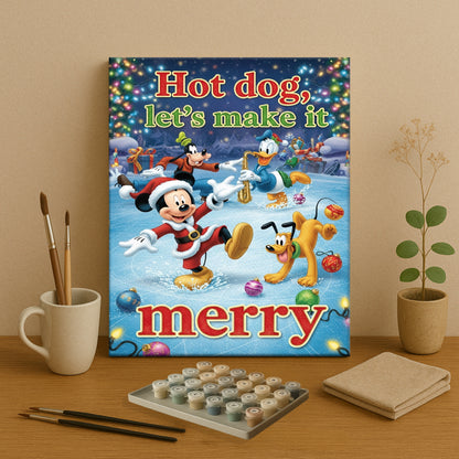 Colorful Christmas Joy #121 | Paint by Numbers Kit EasyArtJoy