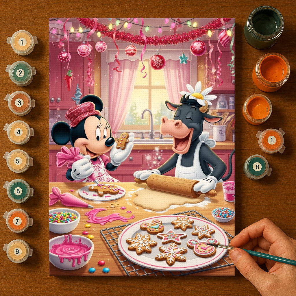 Colorful Christmas Joy #122 | Paint by Numbers Kit EasyArtJoy