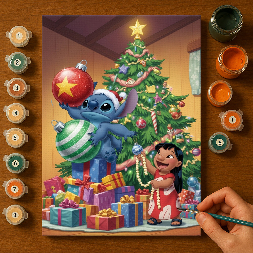 Colorful Christmas Joy #126 | Paint by Numbers Kit EasyArtJoy