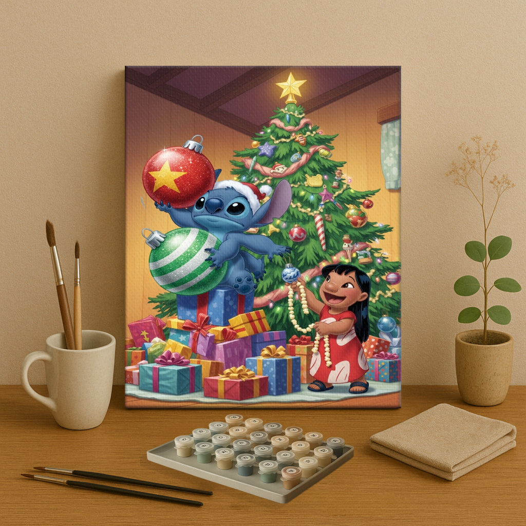 Colorful Christmas Joy #126 | Paint by Numbers Kit EasyArtJoy