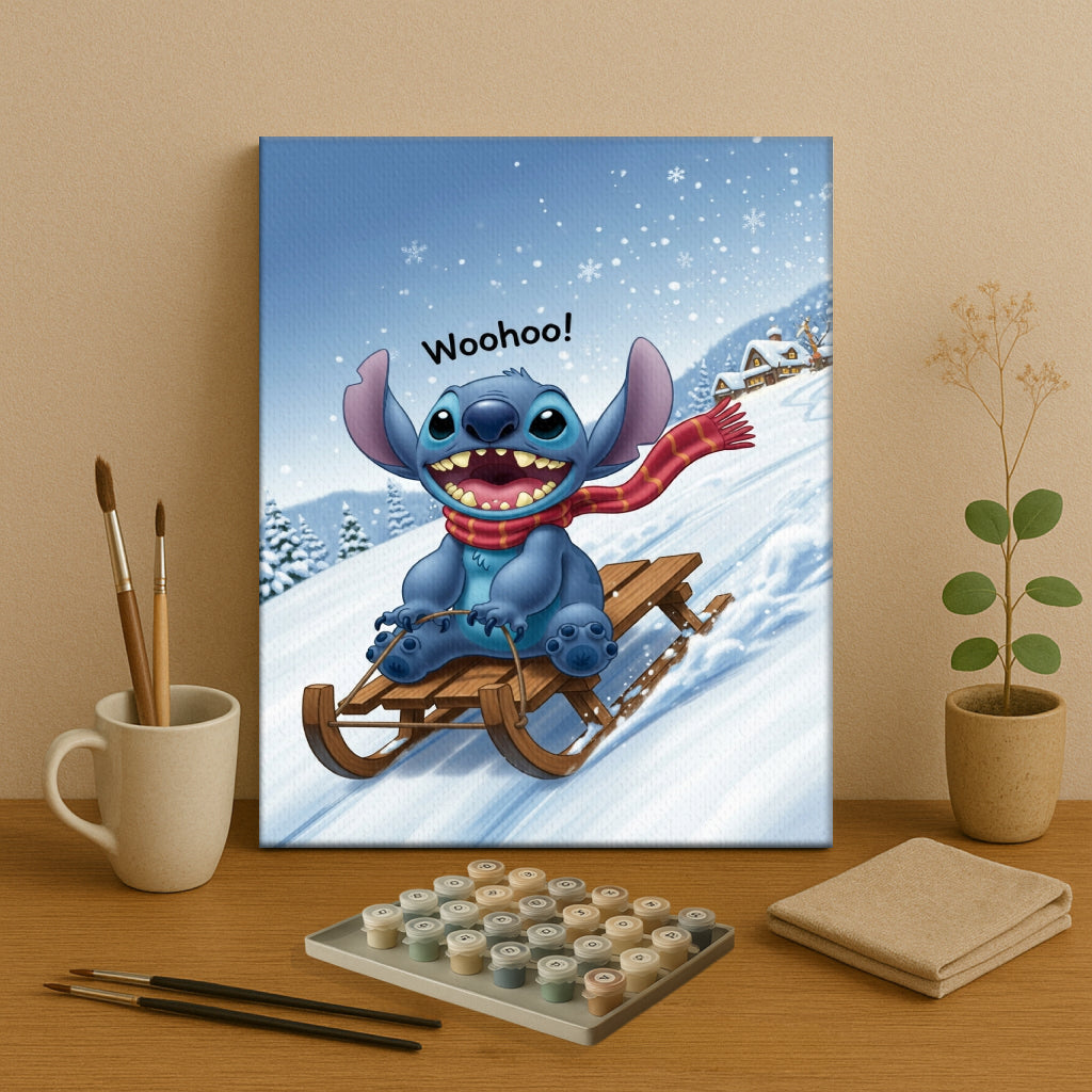 Colorful Christmas Joy #128 | Paint by Numbers Kit EasyArtJoy