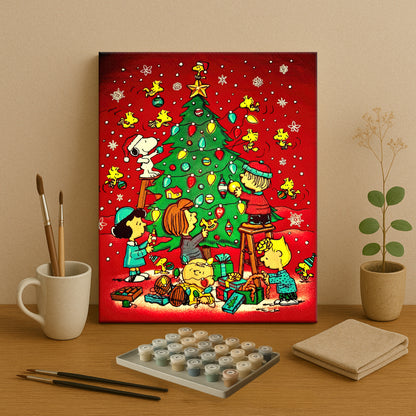 Colorful Christmas Joy #12 | Paint by Numbers Kit EasyArtJoy