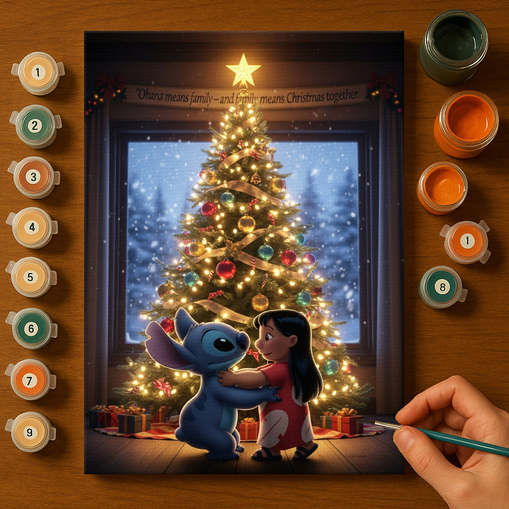 Colorful Christmas Joy #130 | Paint by Numbers Kit EasyArtJoy