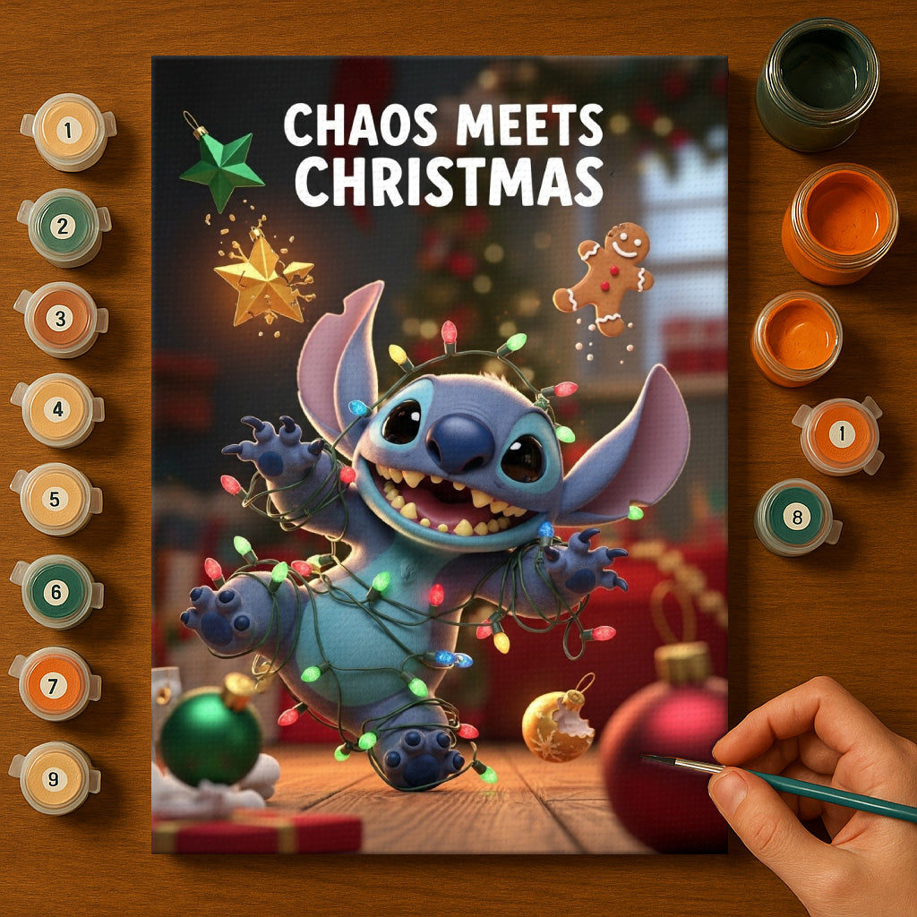 Colorful Christmas Joy #131 | Paint by Numbers Kit EasyArtJoy