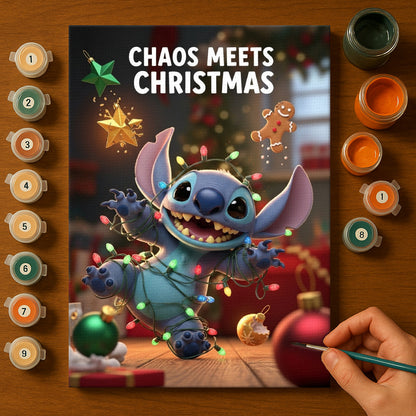 Colorful Christmas Joy #131 | Paint by Numbers Kit EasyArtJoy