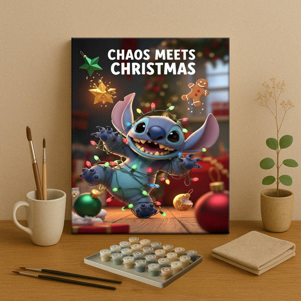 Colorful Christmas Joy #131 | Paint by Numbers Kit EasyArtJoy