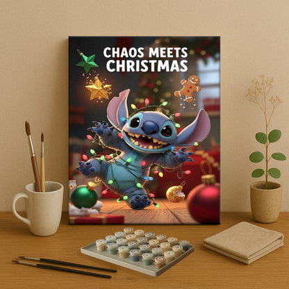 Colorful Christmas Joy #131 | Paint by Numbers Kit EasyArtJoy