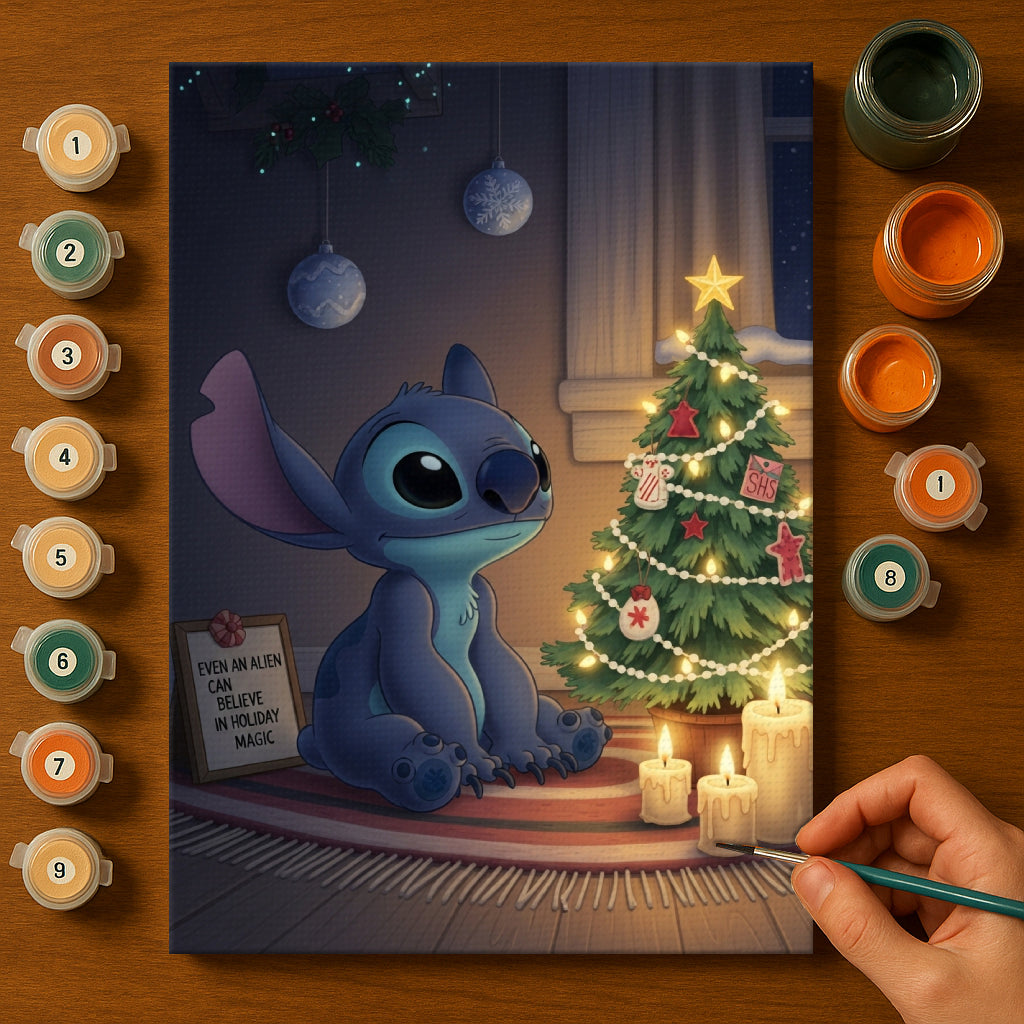 Colorful Christmas Joy #138 | Paint by Numbers Kit EasyArtJoy