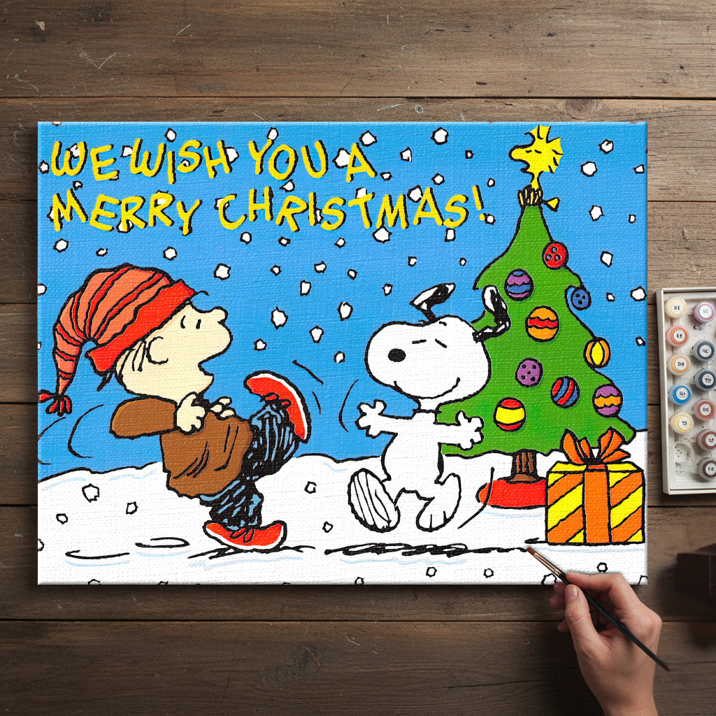 Colorful Christmas Joy #13 | Paint by Numbers Kit EasyArtJoy