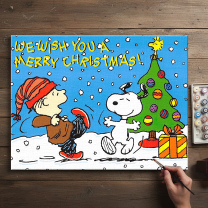 Colorful Christmas Joy #13 | Paint by Numbers Kit EasyArtJoy