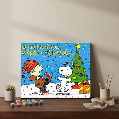 Colorful Christmas Joy #13 | Paint by Numbers Kit EasyArtJoy