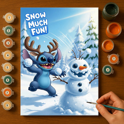 Colorful Christmas Joy #140 | Paint by Numbers Kit EasyArtJoy