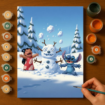 Colorful Christmas Joy #142 | Paint by Numbers Kit EasyArtJoy