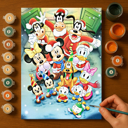 Colorful Christmas Joy #14 | Paint by Numbers Kit EasyArtJoy