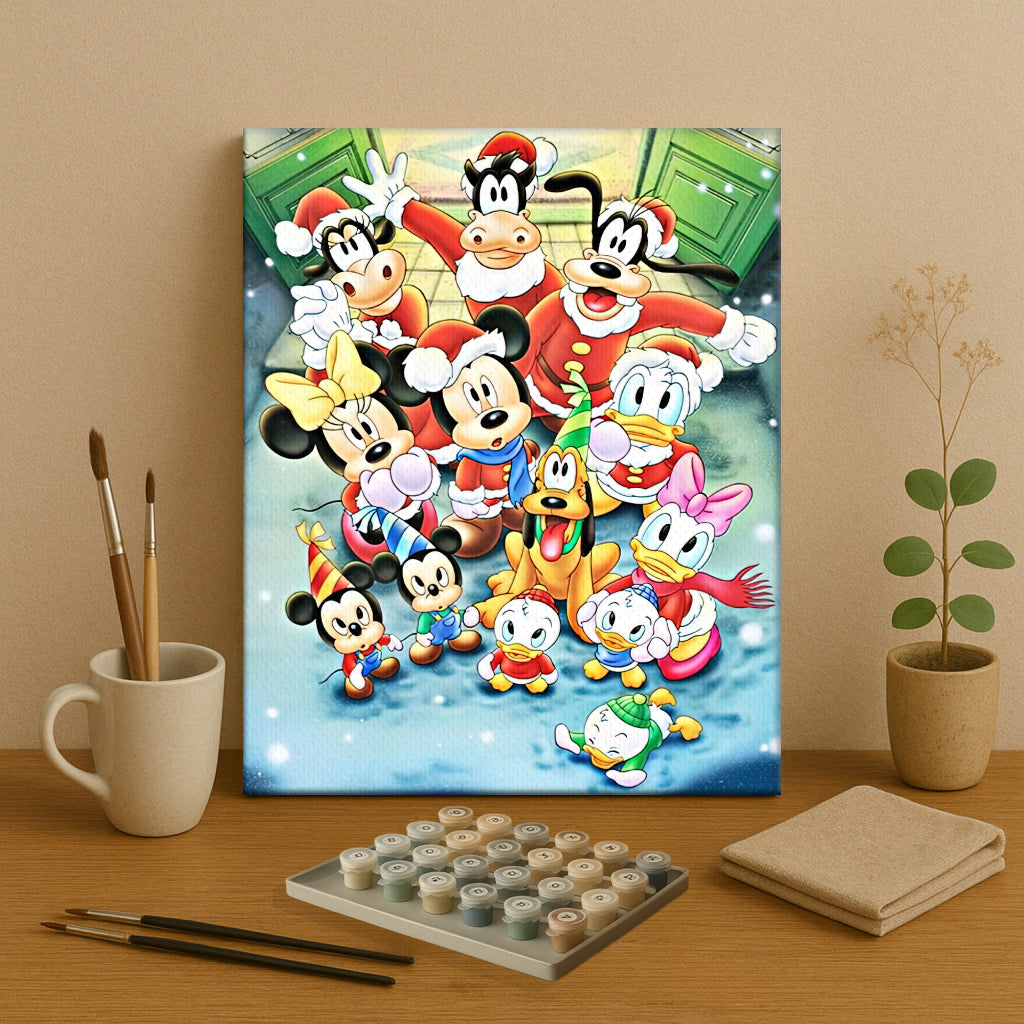 Colorful Christmas Joy #14 | Paint by Numbers Kit EasyArtJoy