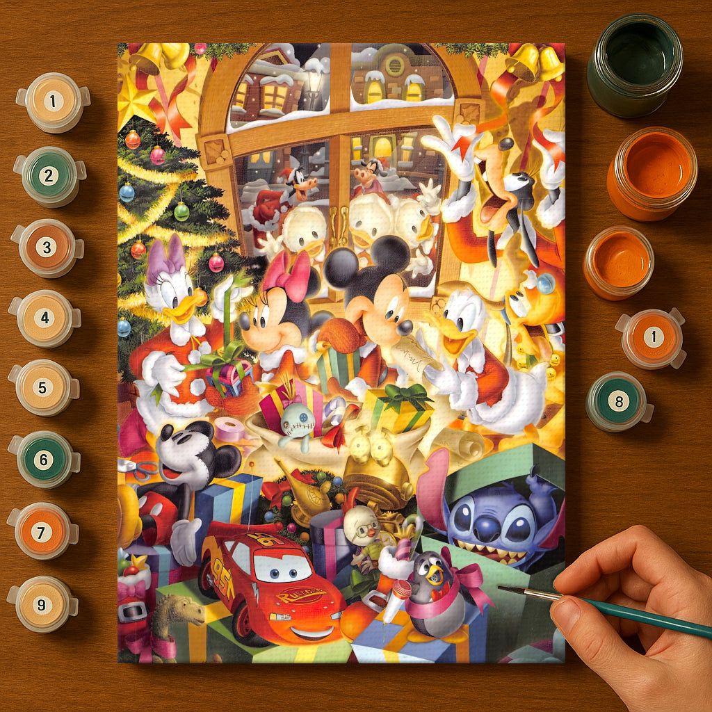 Colorful Christmas Joy #15 | Paint by Numbers Kit EasyArtJoy