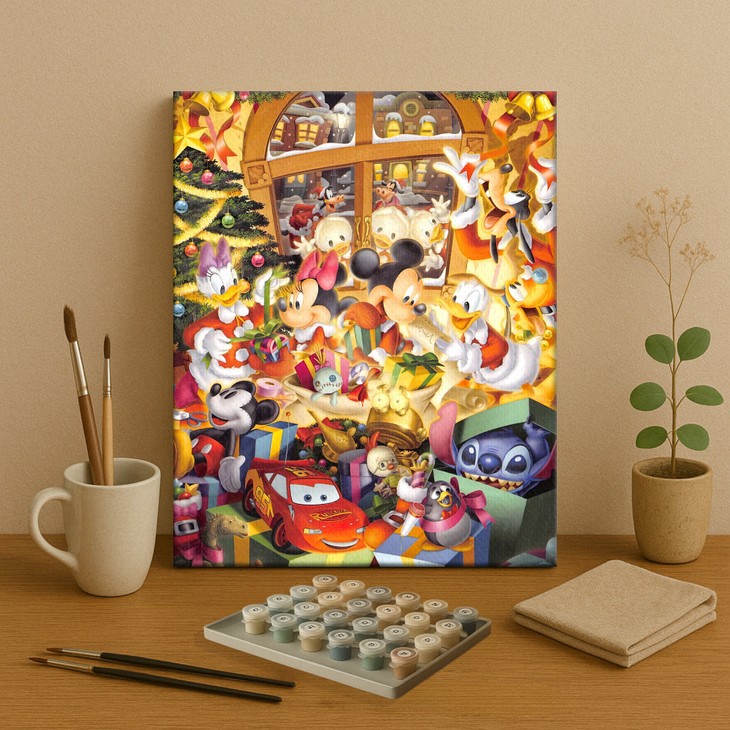 Colorful Christmas Joy #15 | Paint by Numbers Kit EasyArtJoy