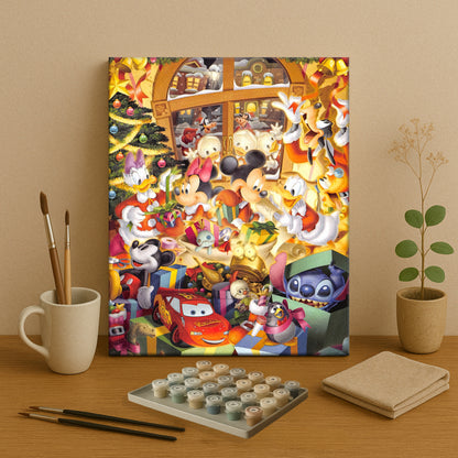 Colorful Christmas Joy #15 | Paint by Numbers Kit EasyArtJoy