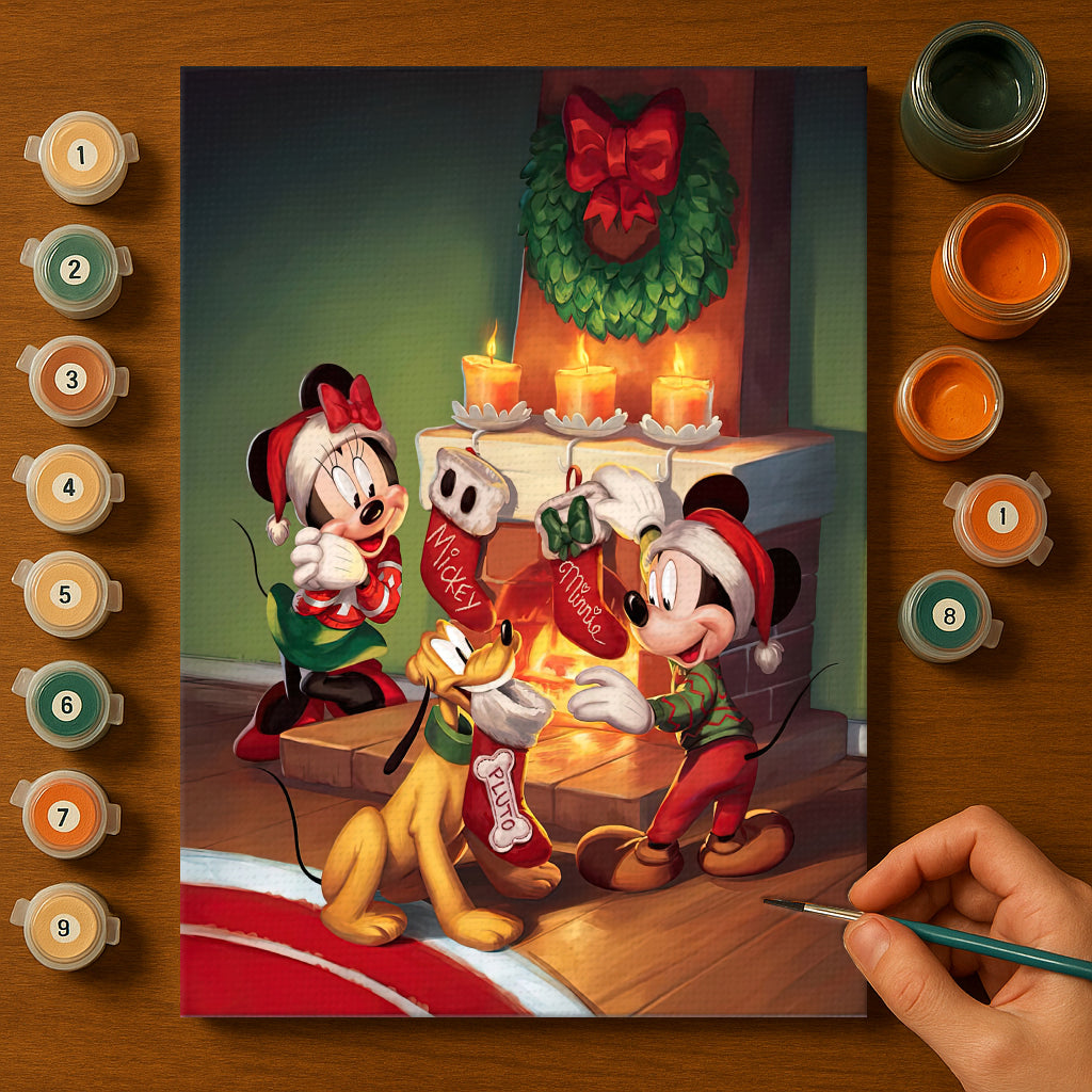 Colorful Christmas Joy #16 | Paint by Numbers Kit EasyArtJoy