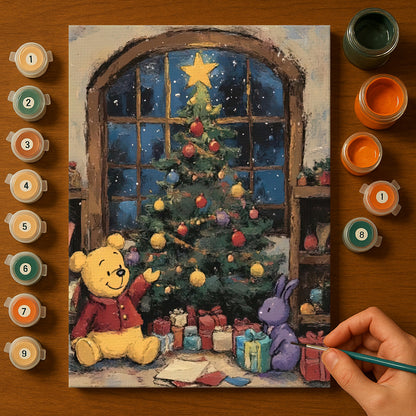 Colorful Christmas Joy #17 | Paint by Numbers Kit EasyArtJoy