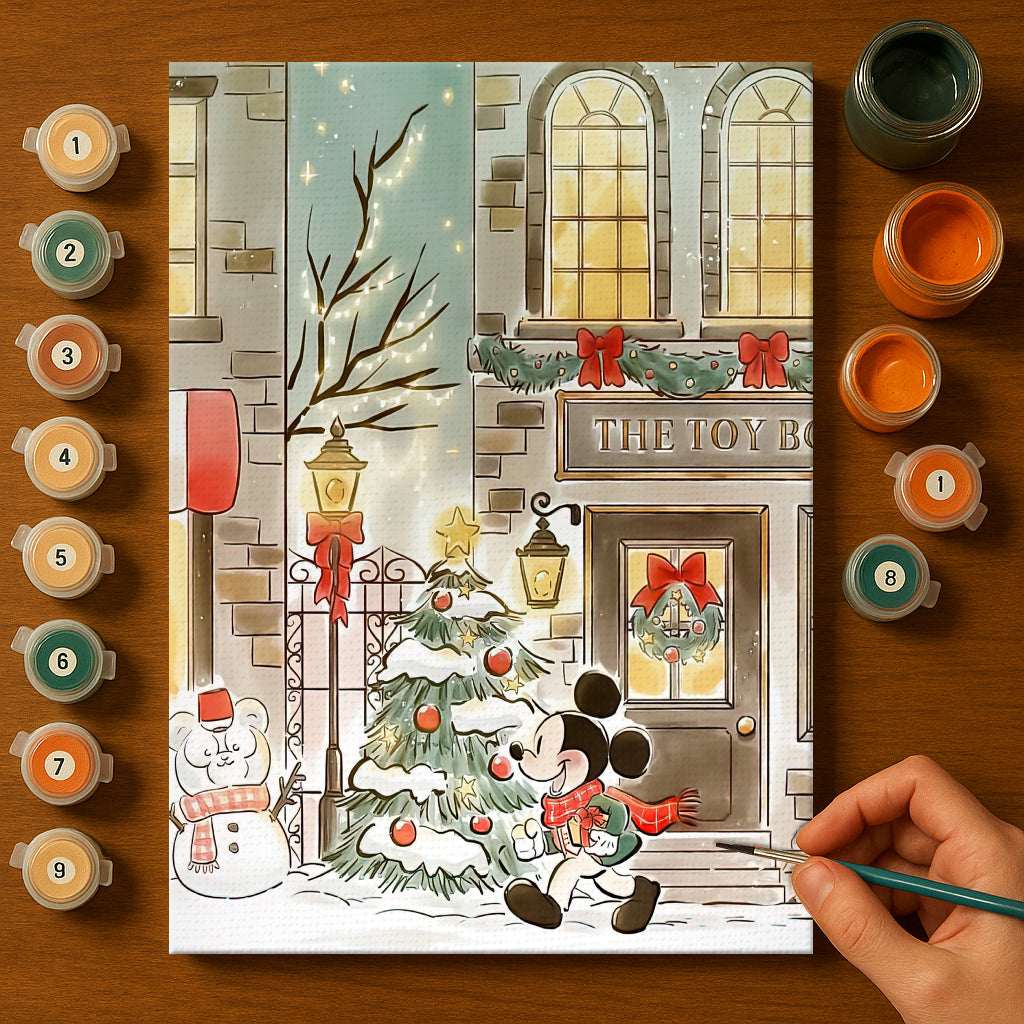 Colorful Christmas Joy #18 | Paint by Numbers Kit EasyArtJoy