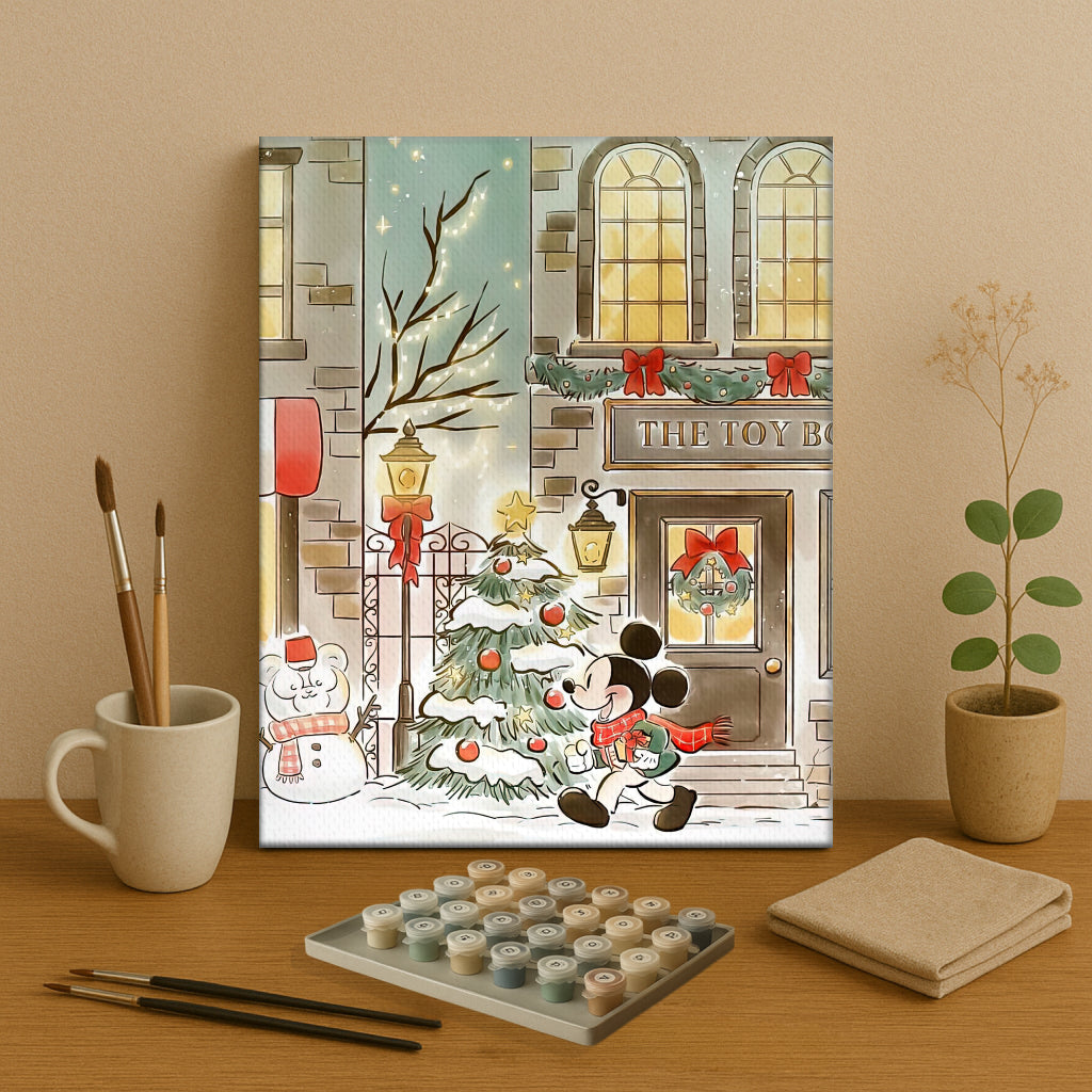 Colorful Christmas Joy #18 | Paint by Numbers Kit EasyArtJoy