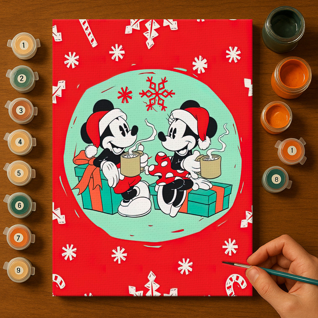 Colorful Christmas Joy #19 | Paint by Numbers Kit EasyArtJoy