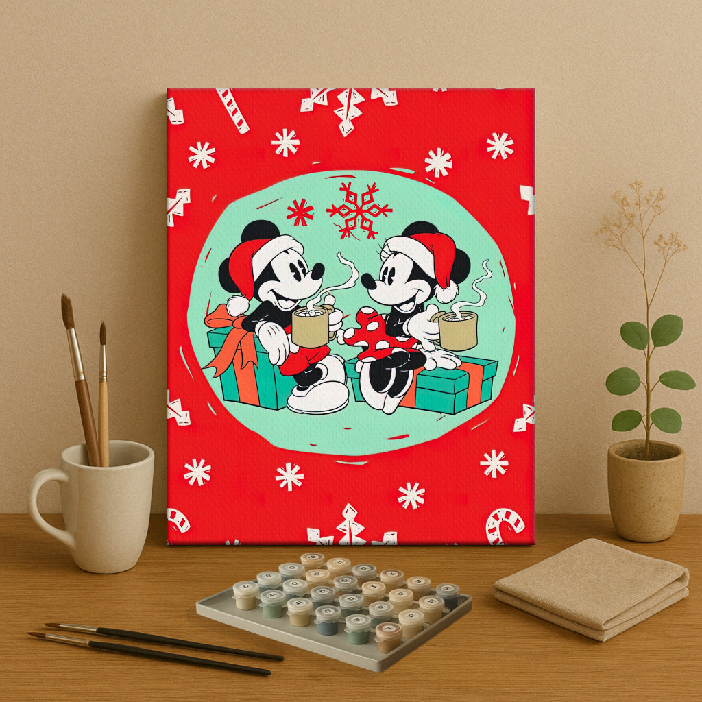 Colorful Christmas Joy #19 | Paint by Numbers Kit EasyArtJoy