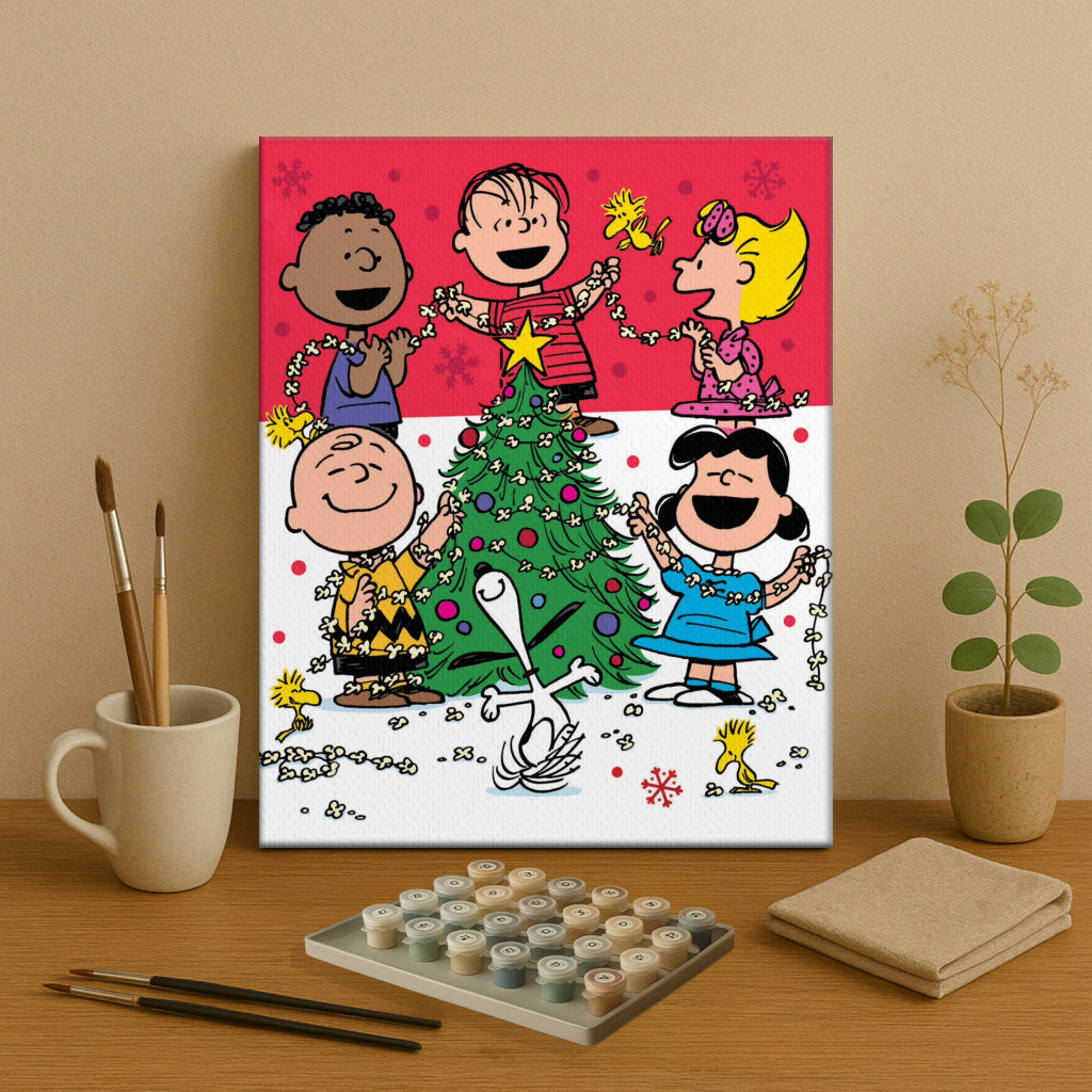 Colorful Christmas Joy #1 | Paint by Numbers Kit EasyArtJoy