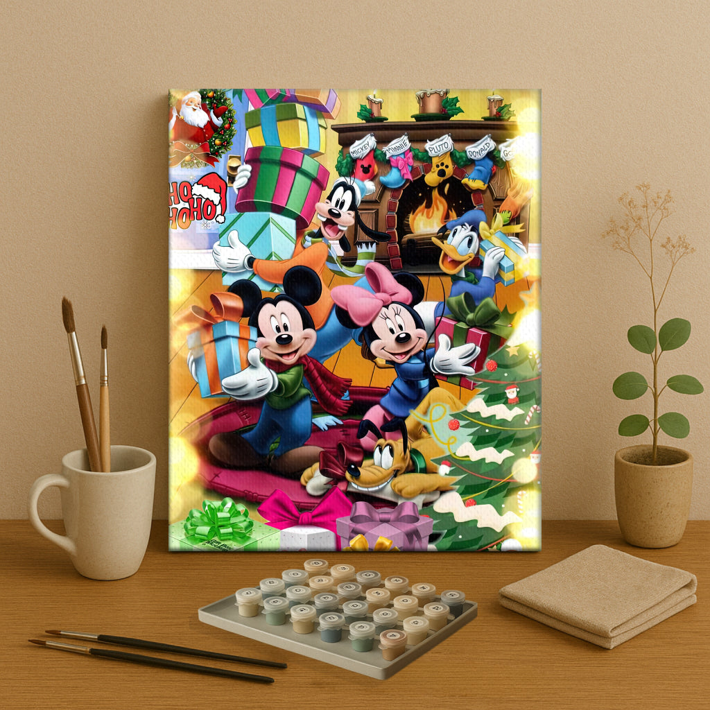 Colorful Christmas Joy #20 | Paint by Numbers Kit EasyArtJoy