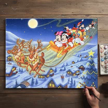 Colorful Christmas Joy #21 | Paint by Numbers Kit EasyArtJoy