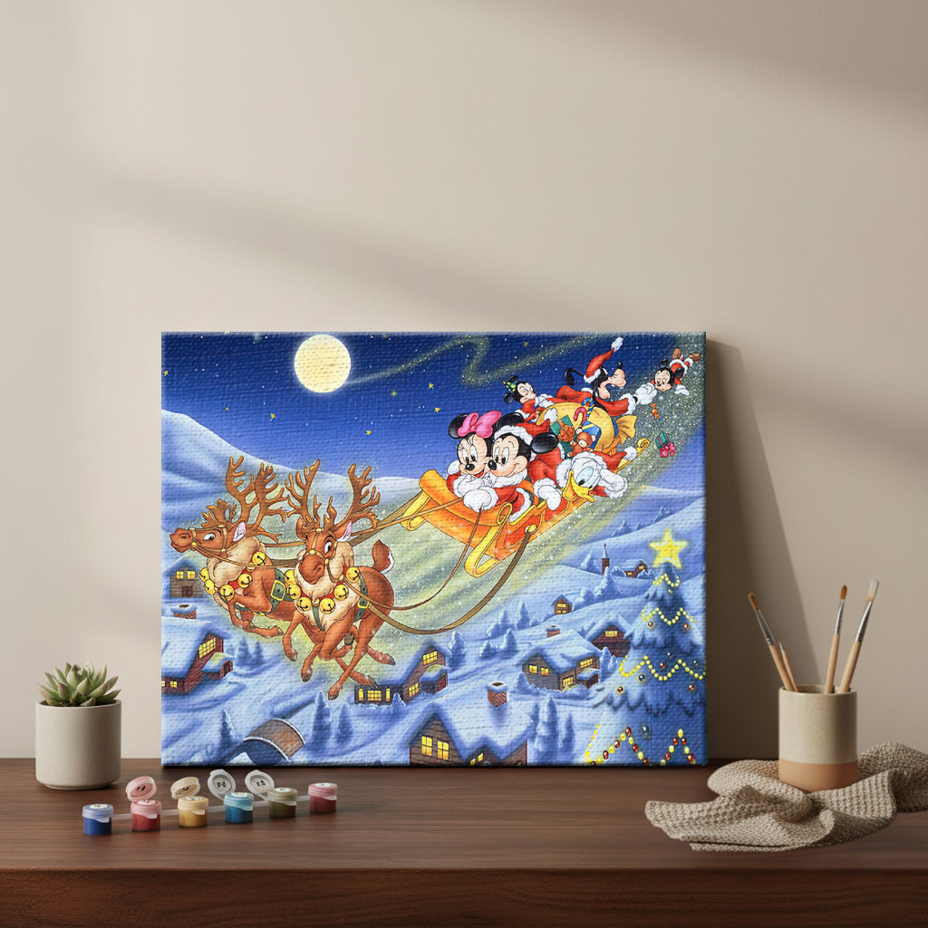 Colorful Christmas Joy #21 | Paint by Numbers Kit EasyArtJoy