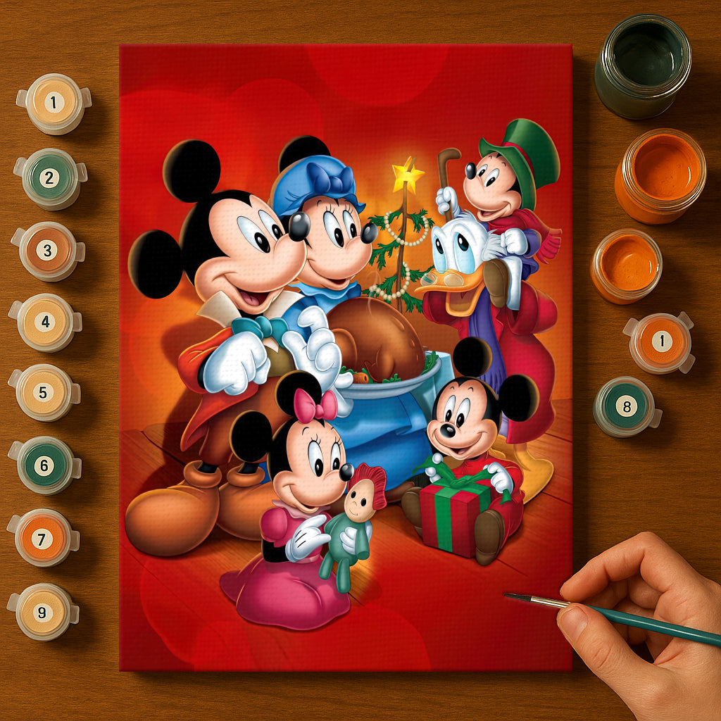 Colorful Christmas Joy #22 | Paint by Numbers Kit EasyArtJoy