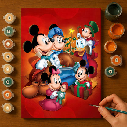 Colorful Christmas Joy #22 | Paint by Numbers Kit EasyArtJoy