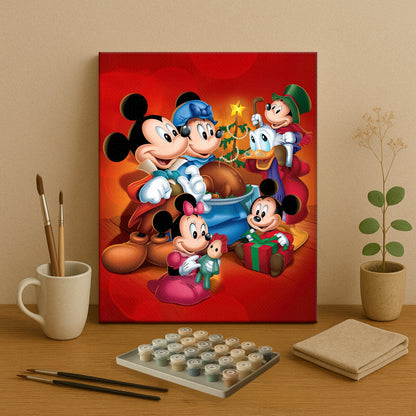 Colorful Christmas Joy #22 | Paint by Numbers Kit EasyArtJoy