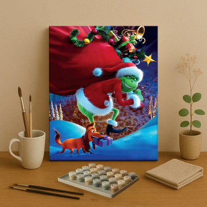 Colorful Christmas Joy #23 | Paint by Numbers Kit EasyArtJoy