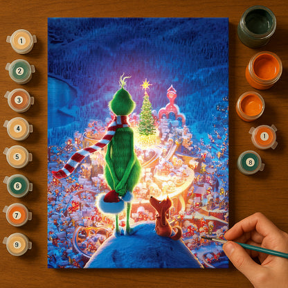 Colorful Christmas Joy #25 | Paint by Numbers Kit EasyArtJoy