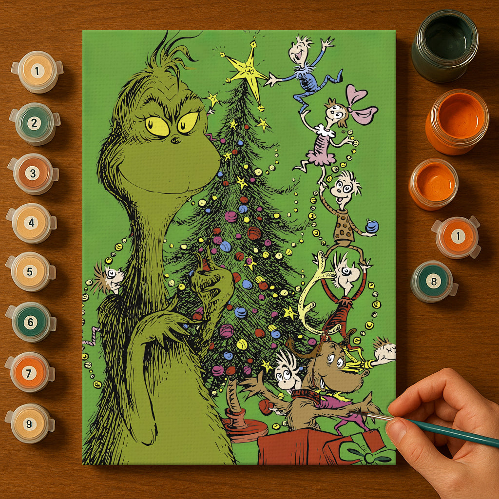 Colorful Christmas Joy #28 | Paint by Numbers Kit EasyArtJoy