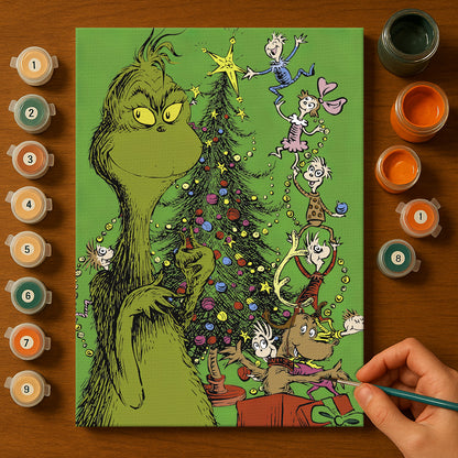 Colorful Christmas Joy #28 | Paint by Numbers Kit EasyArtJoy