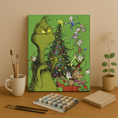 Colorful Christmas Joy #28 | Paint by Numbers Kit EasyArtJoy