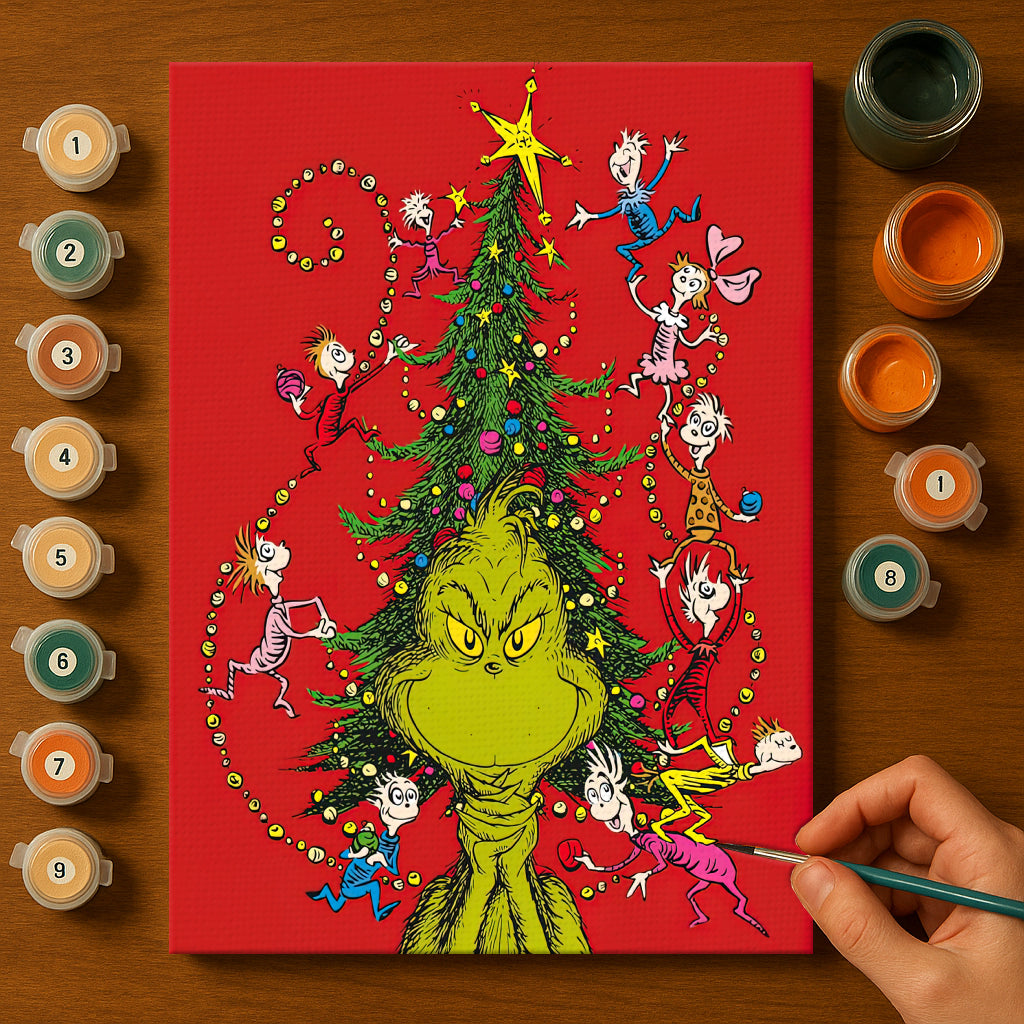 Colorful Christmas Joy #29 | Paint by Numbers Kit EasyArtJoy