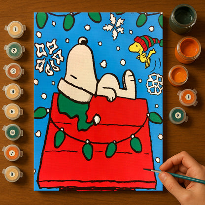 Colorful Christmas Joy #2 | Paint by Numbers Kit EasyArtJoy