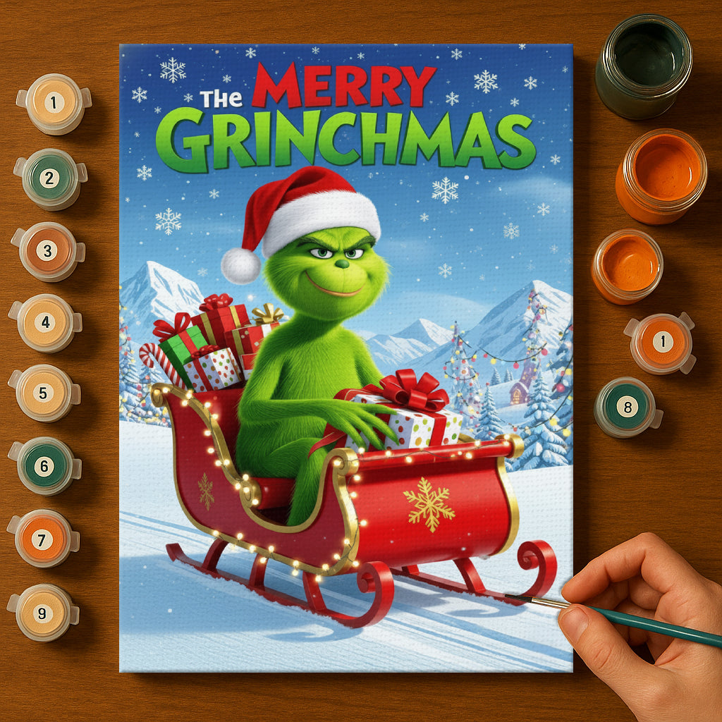 Colorful Christmas Joy #30 | Paint by Numbers Kit EasyArtJoy