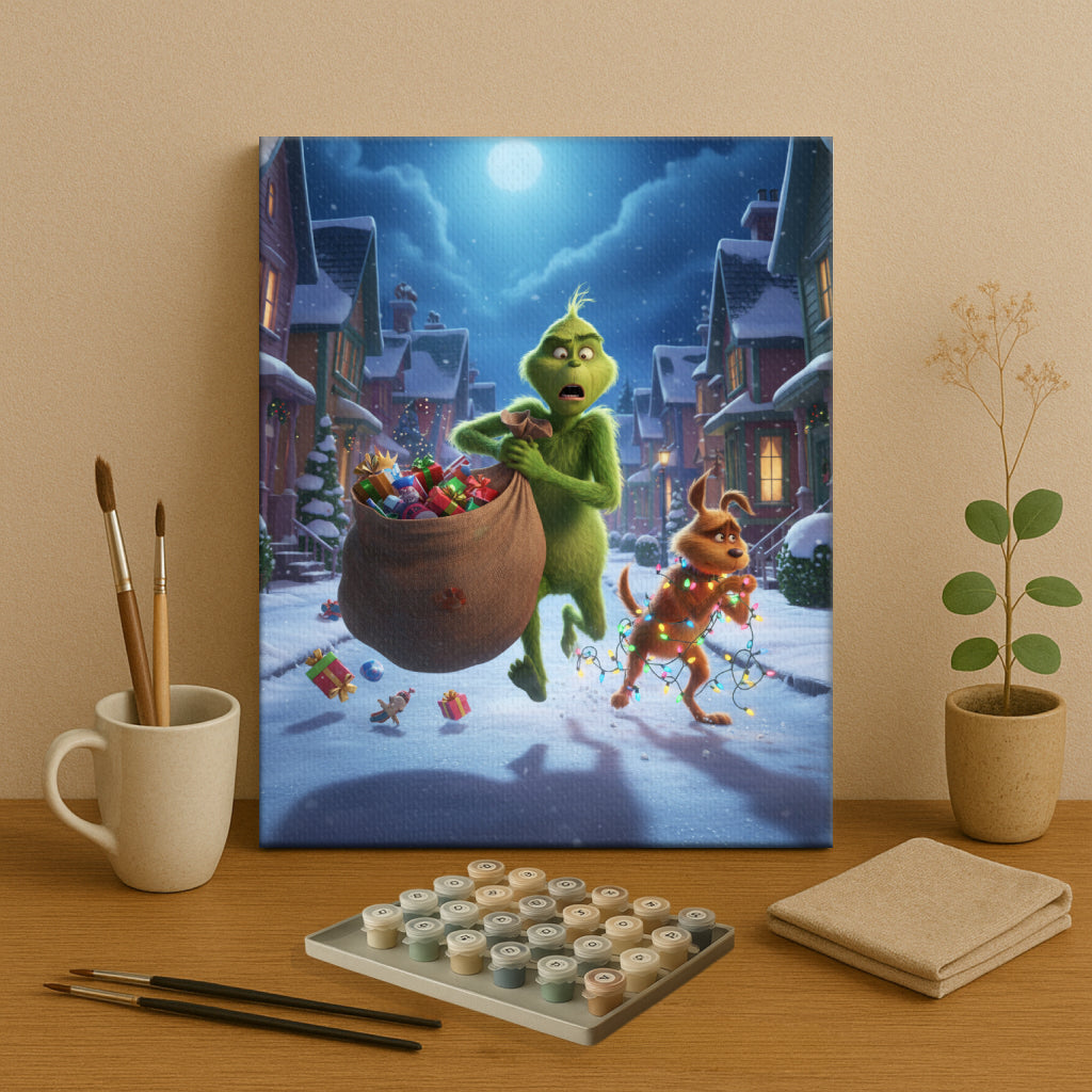 Colorful Christmas Joy #33 | Paint by Numbers Kit EasyArtJoy