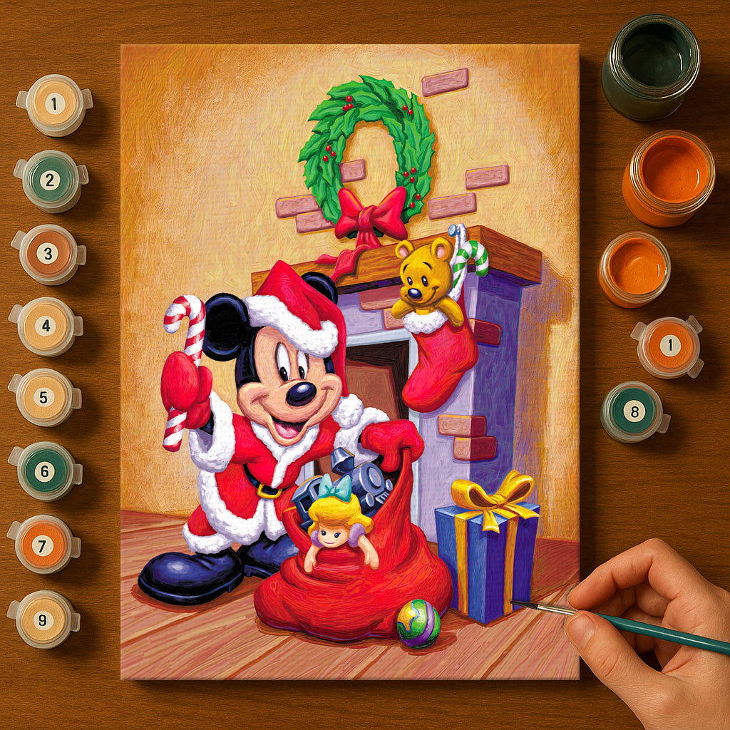 Colorful Christmas Joy #34 | Paint by Numbers Kit EasyArtJoy