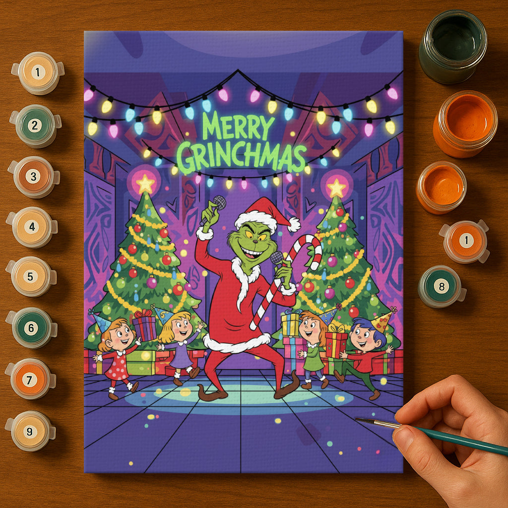 Colorful Christmas Joy #36 | Paint by Numbers Kit EasyArtJoy